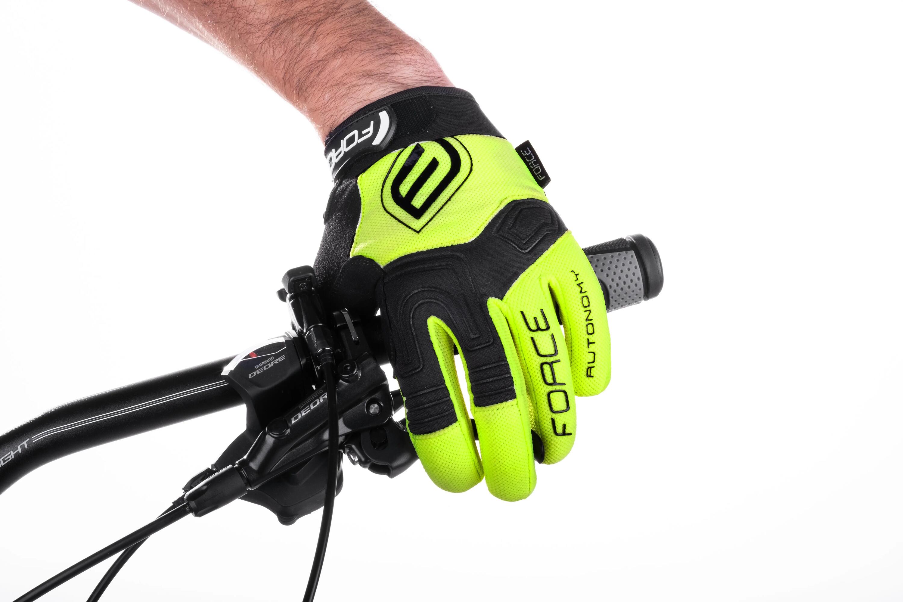 Manusi MTB Force Autonomy Galben Fluo M 3/4