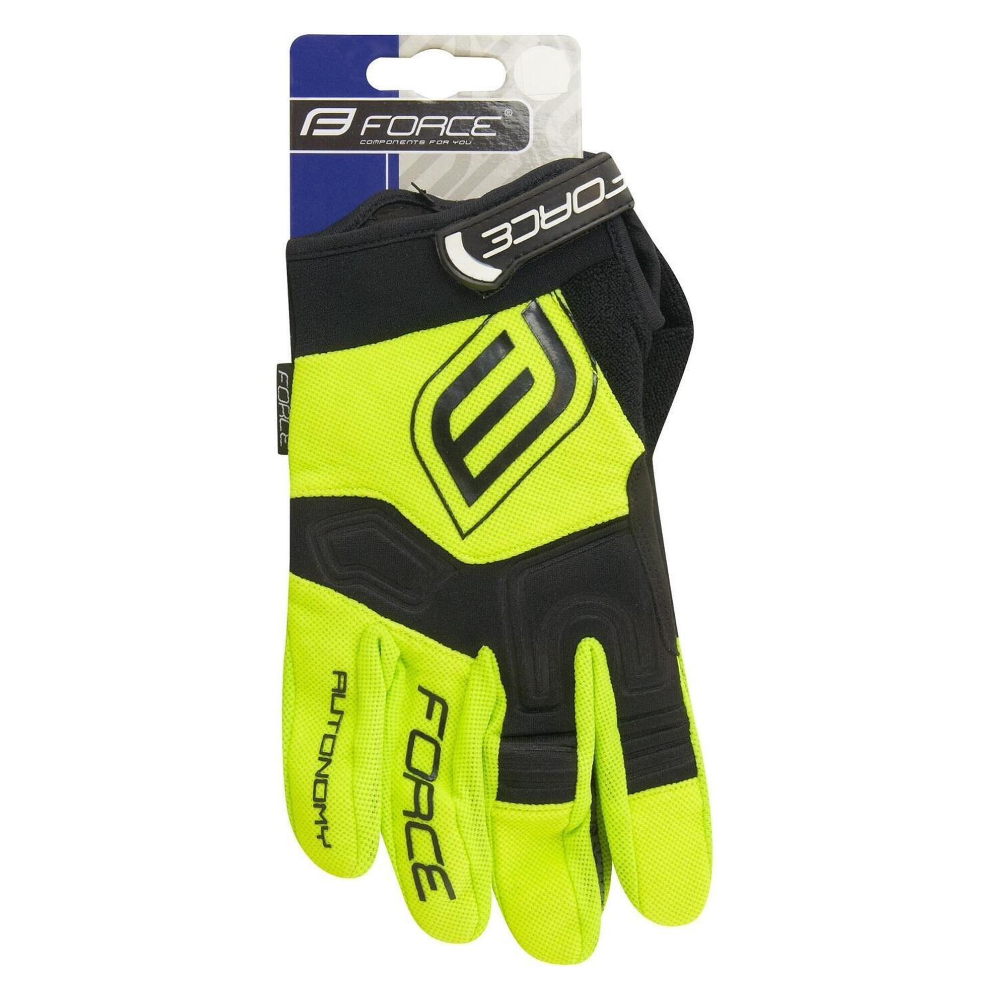 Manusi MTB Force Autonomy Galben Fluo S