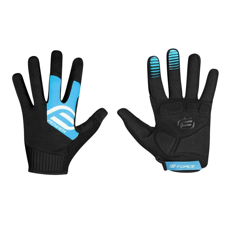 Manusi Force MTB Power, negru/albastru, S