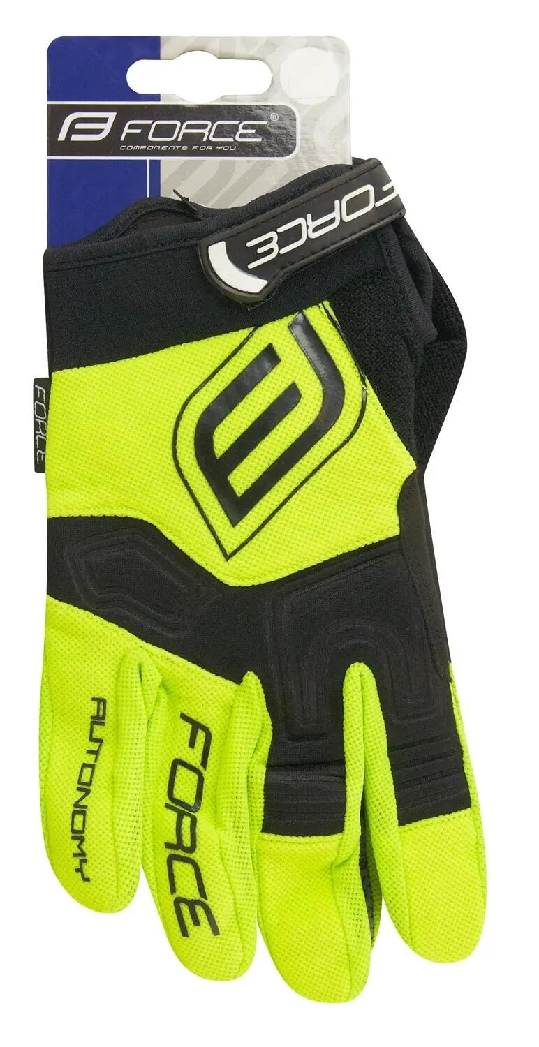 Manusi MTB Force Autonomy Galben Fluo M 2/4