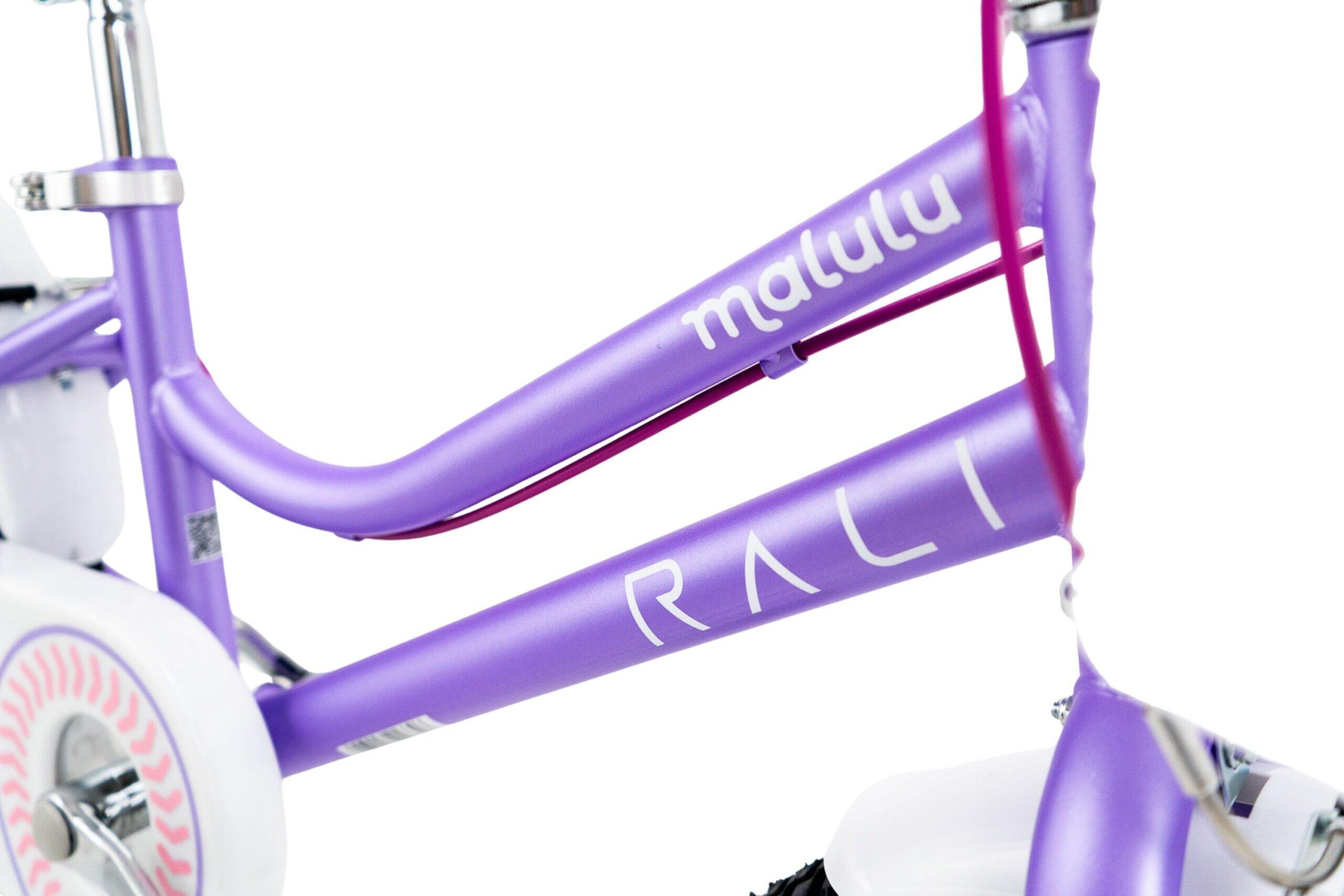 Bicicleta infantil MALULU 16 polegadas RALI cor lilás 2/4