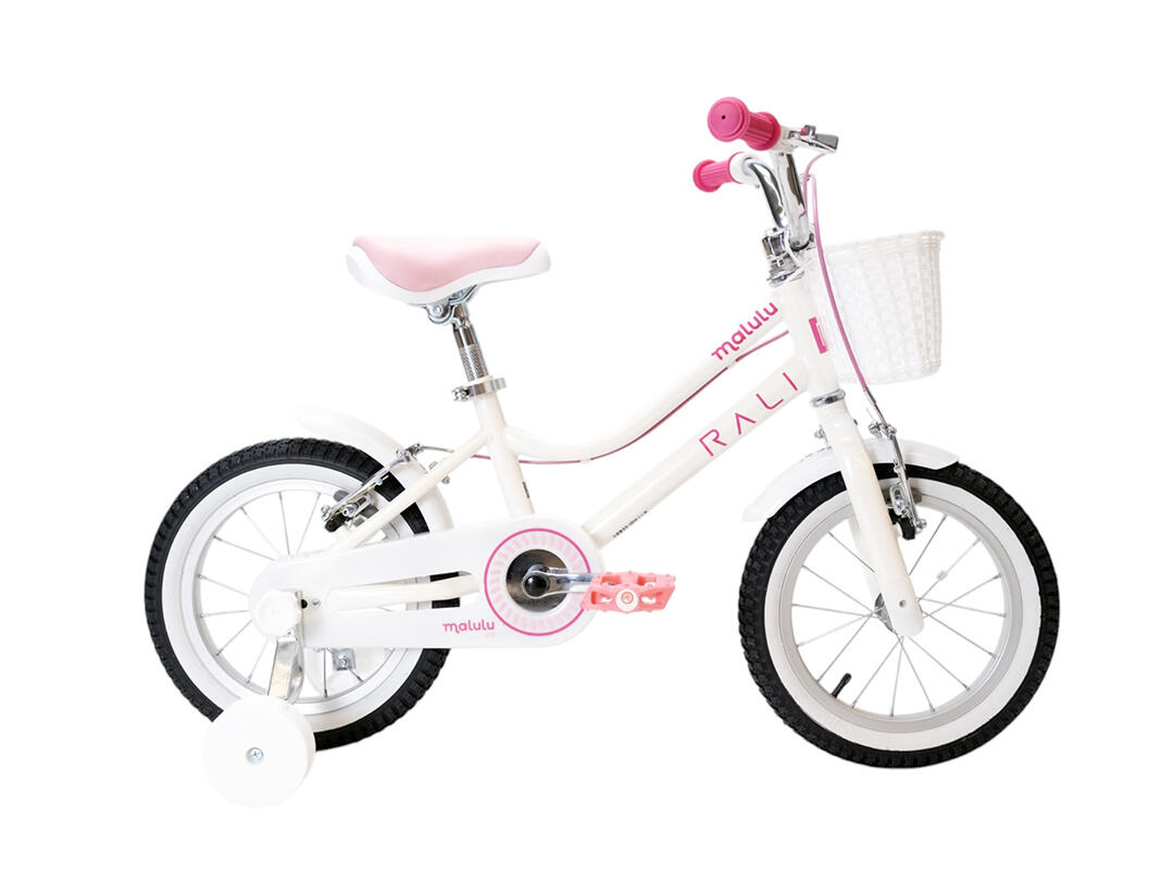 Bicicleta infantil malulu 14 polegadas rali color branca
