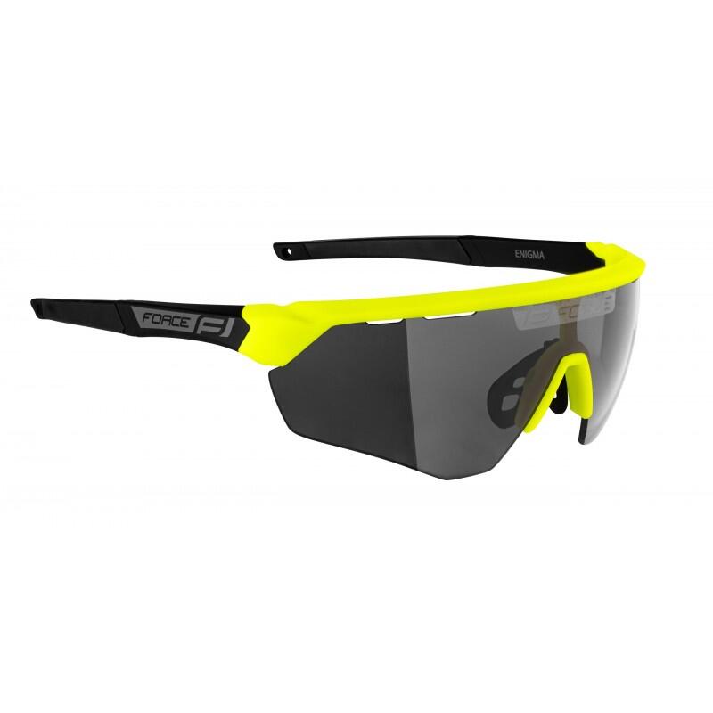 Ochelari Force Enigma, lentila neagra, fluo/negru mat