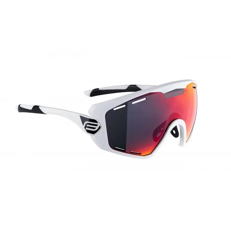 Gafas de ciclismo OMBRO PLUS FORCE blanco mate, lente roja 2/7