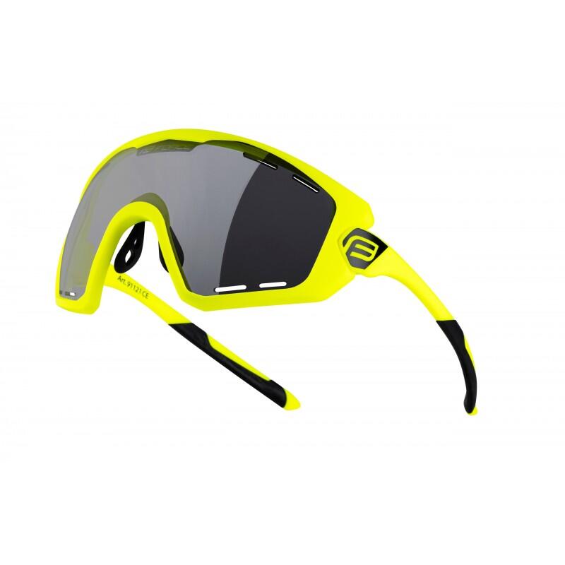 Ochelari Force Ombro Plus, lentila neagra, fluo mat - Imagine 1