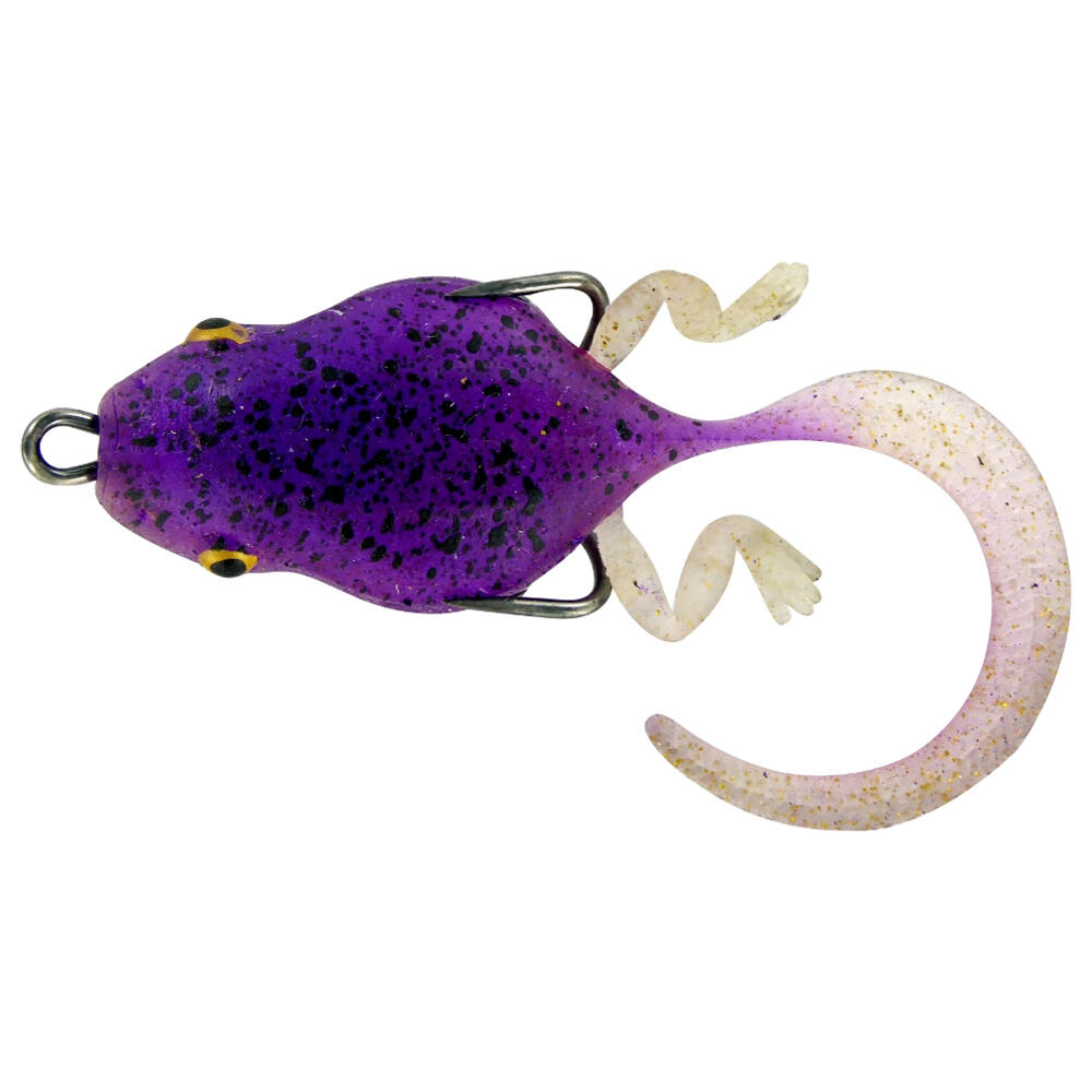 2pc Chasebaits Lures Wiggle Bomb 35mm Weedless Double Hook Fishing Lure Purple
