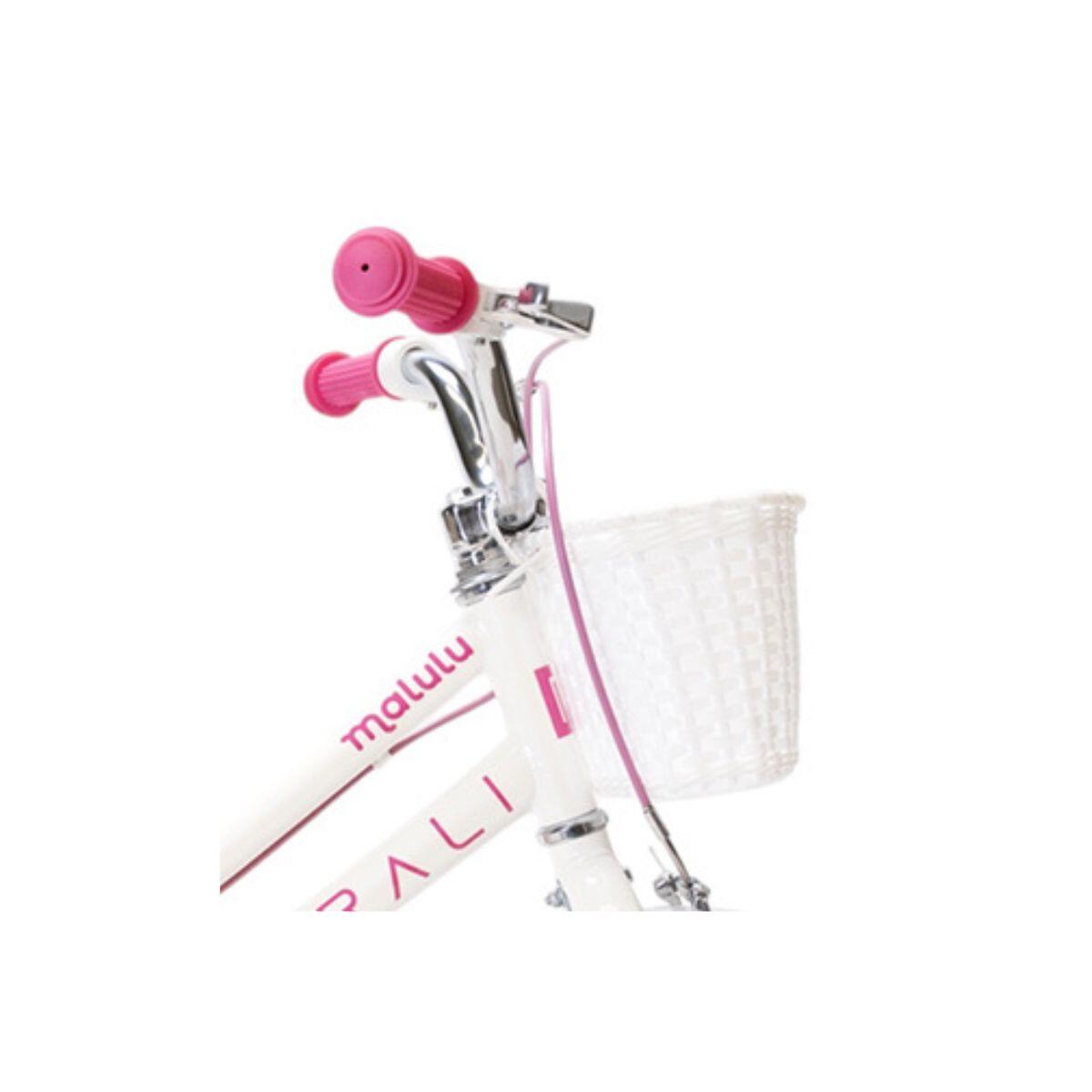 Bicicleta infantil MALULU 14 polegadas RALI color branca 3/4
