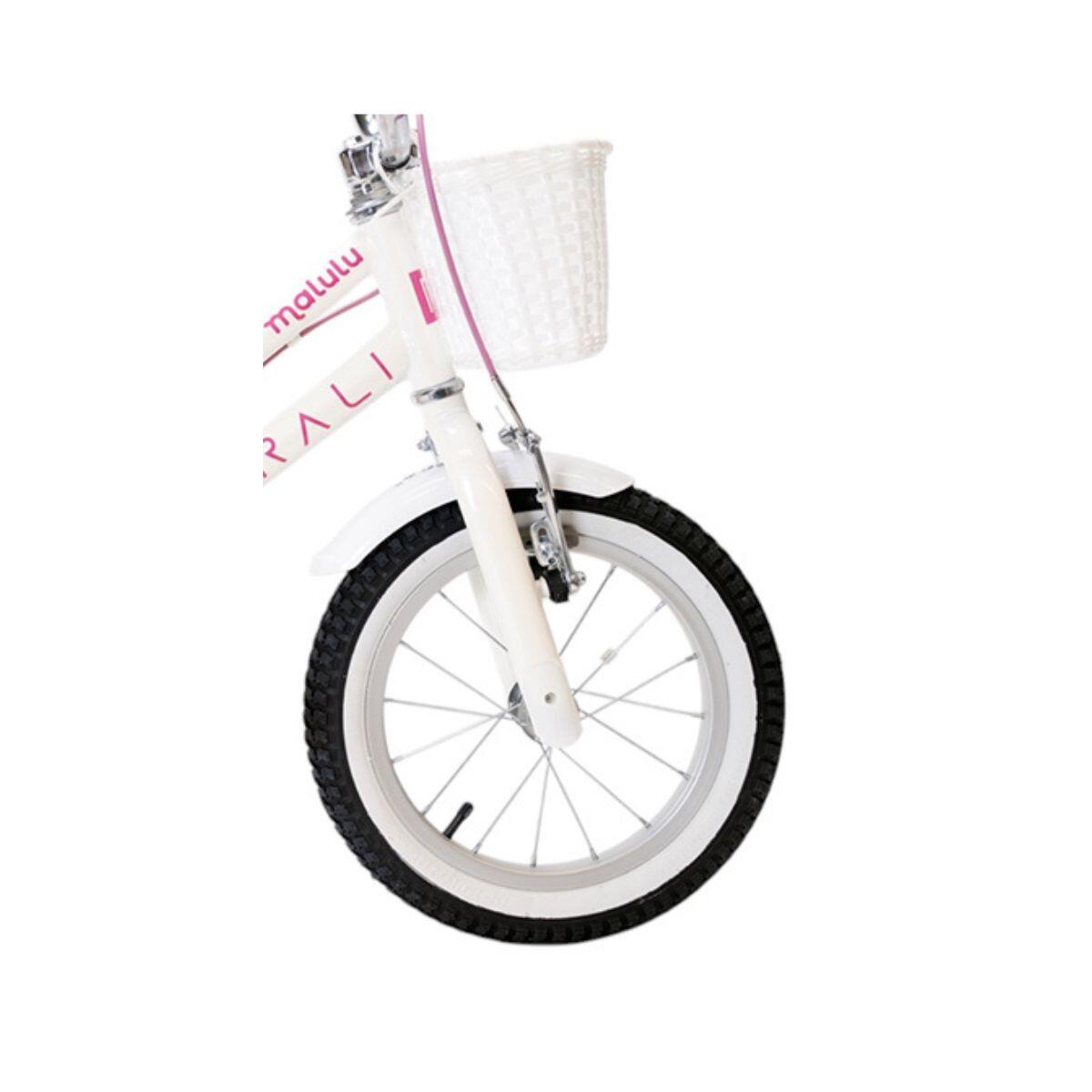 Bicicleta infantil MALULU 14 polegadas RALI color branca 4/4