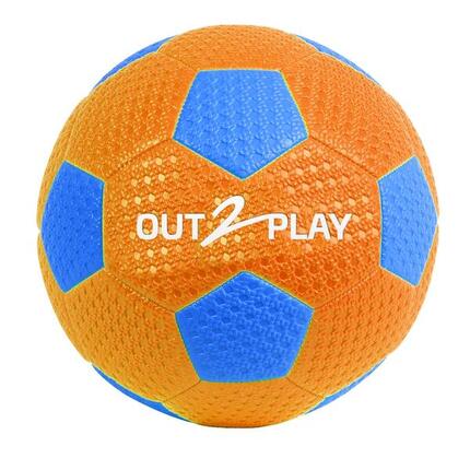 Ballon Football Gomme Orange 280G T5 Gonflé - OUT2PLAY