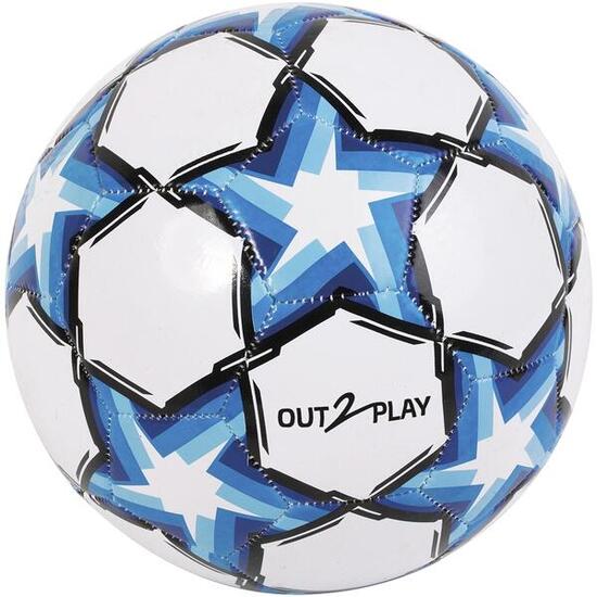 Ballon Football T5 260GR Bleu Gonflé - OUT2PLAY