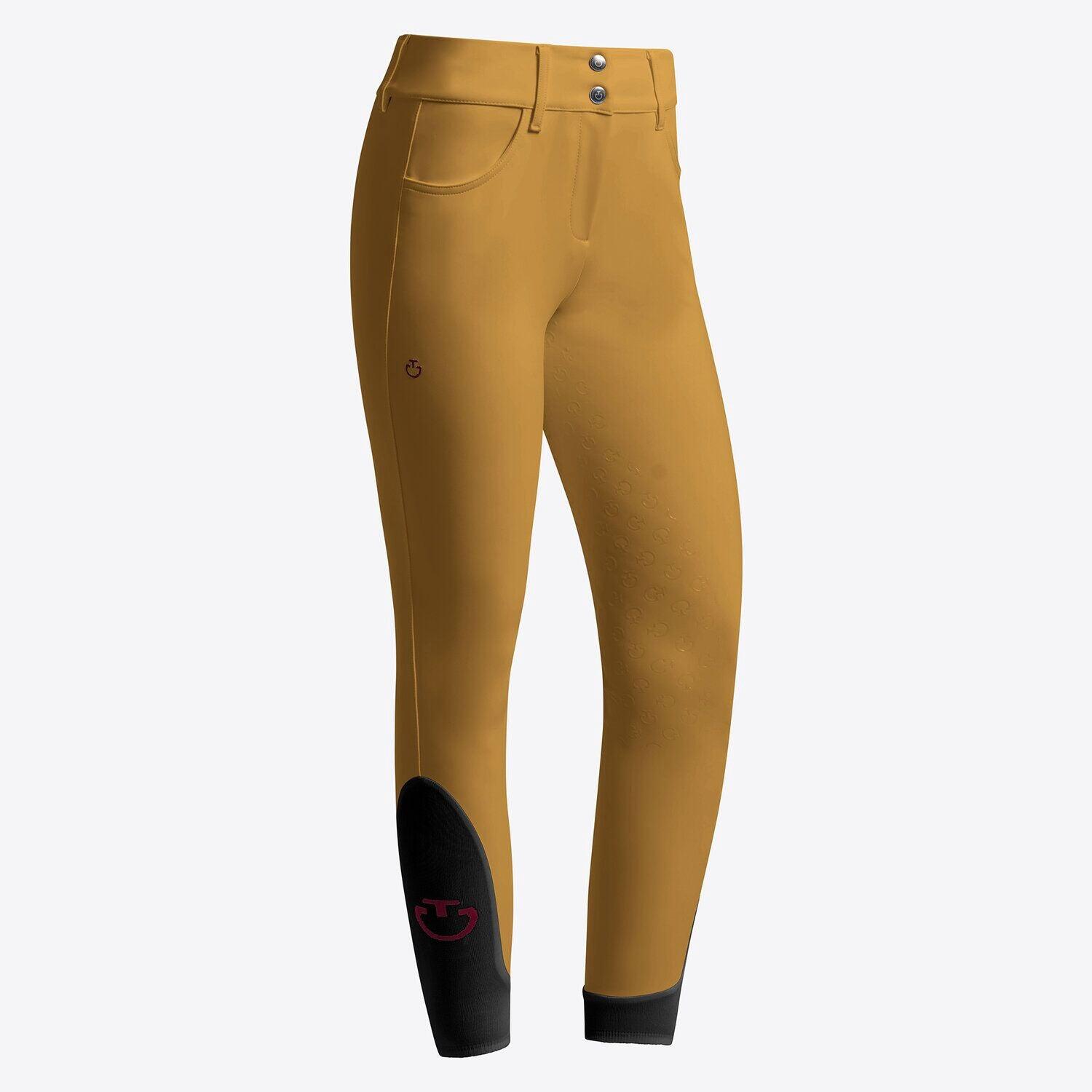Cavalleria Toscana Dressuur Rijbroek Full Grip Dames Fw24 Gouden Geel - 4/7
