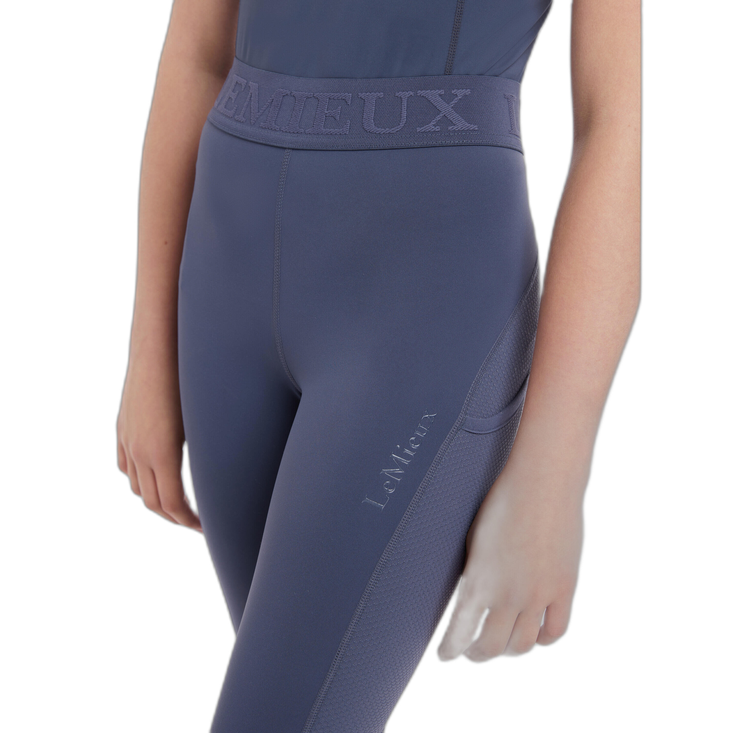 Kinderen rijleggings met netstof mid grip LeMieux Lizzie 4/7