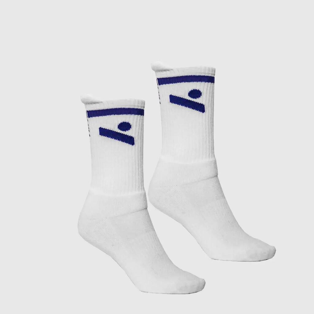 Mid Volleyball Socks “Jump” (2 pairs) – Navy Blue Logo (36/39)