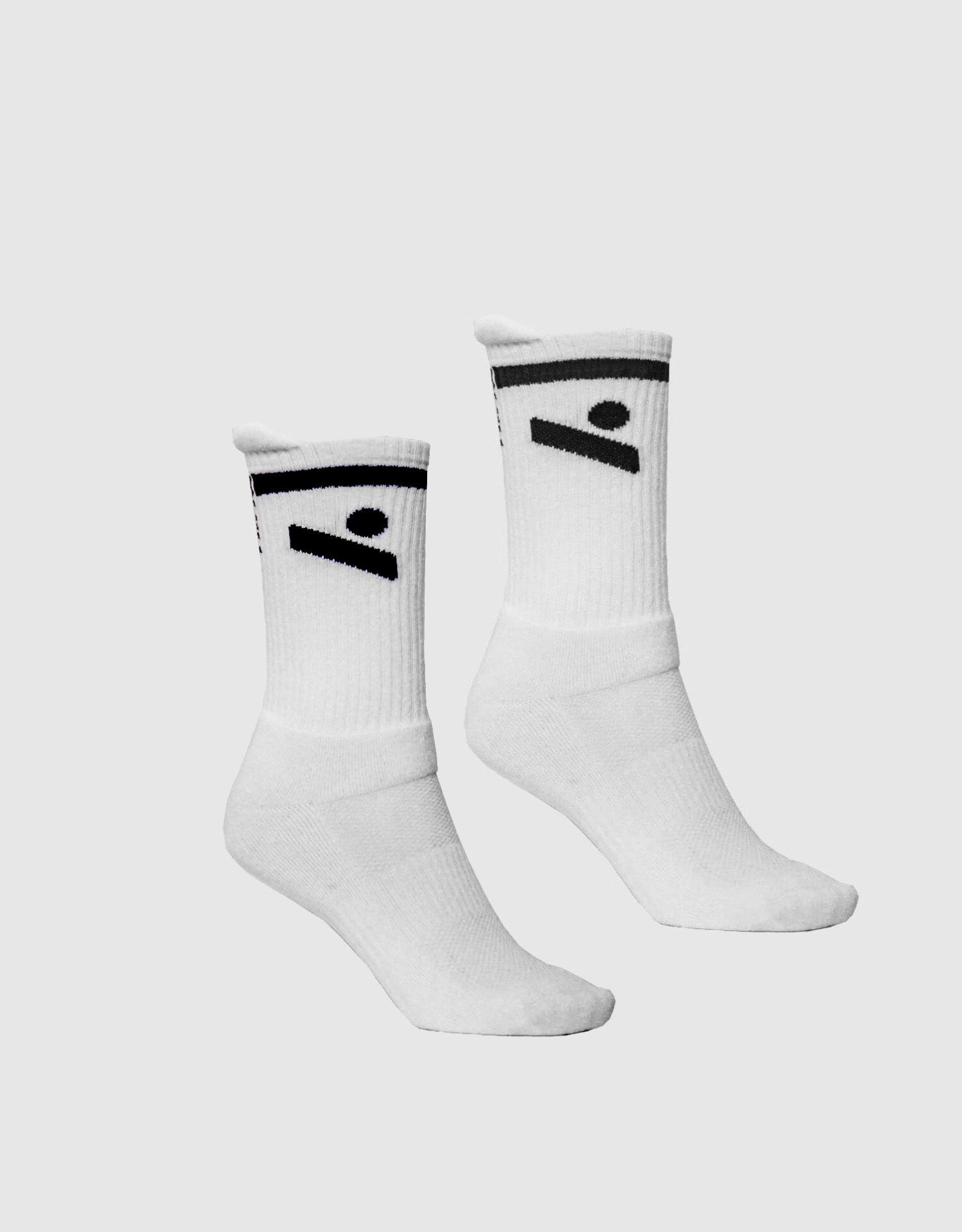 NINESQUARED Mittelhohe Volleyballsocken “Jump” (2 Paar) – schwarzes Logo (48/52)