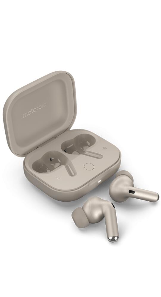 Motorola Moto Buds+Sandfarben 3/4
