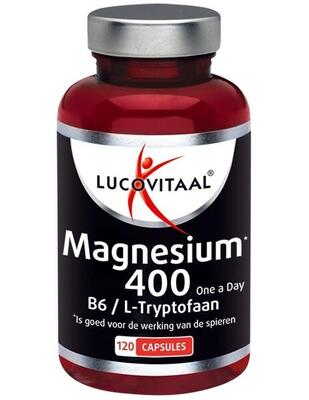Lucovitaal magnesium 400 met vitamine b6 & l-tryptofaan 120 capsules