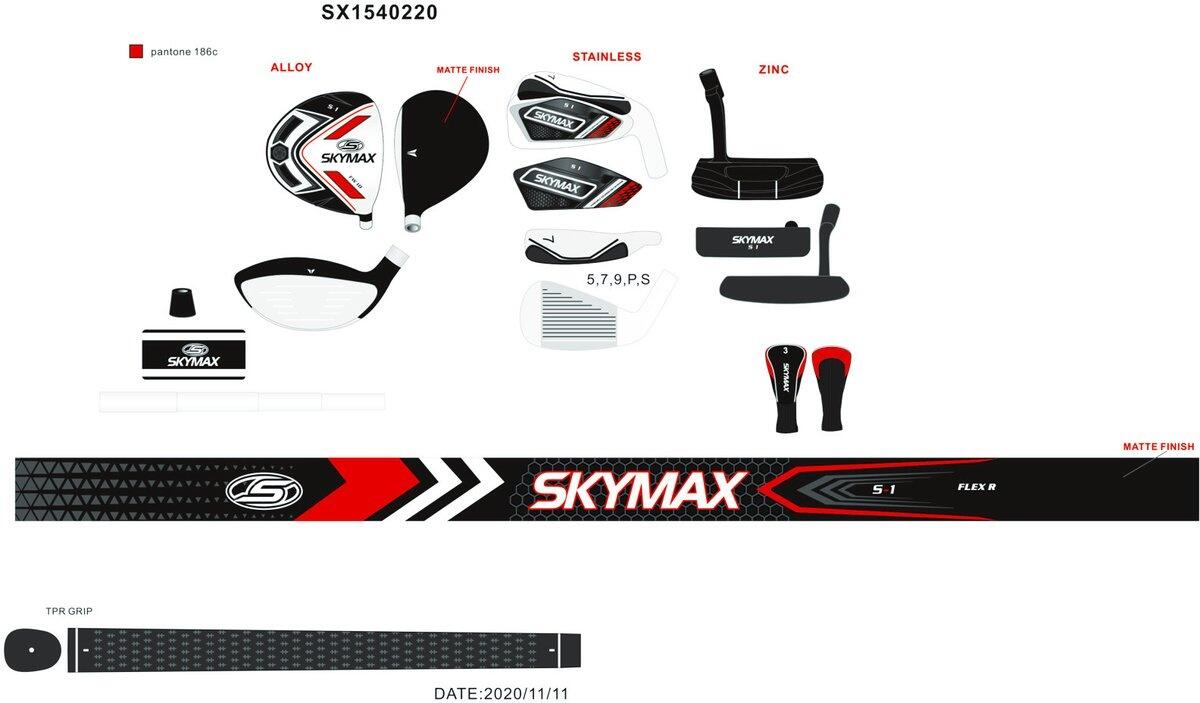 Skymax S1 Halve Golfset 8-Delig (graphite shaft) 3/3