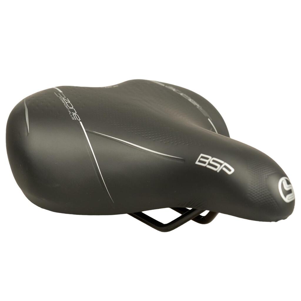 Selle Bassano BigCity Volare 3-Zone Comfort Plus Saddle — XXL, Black.