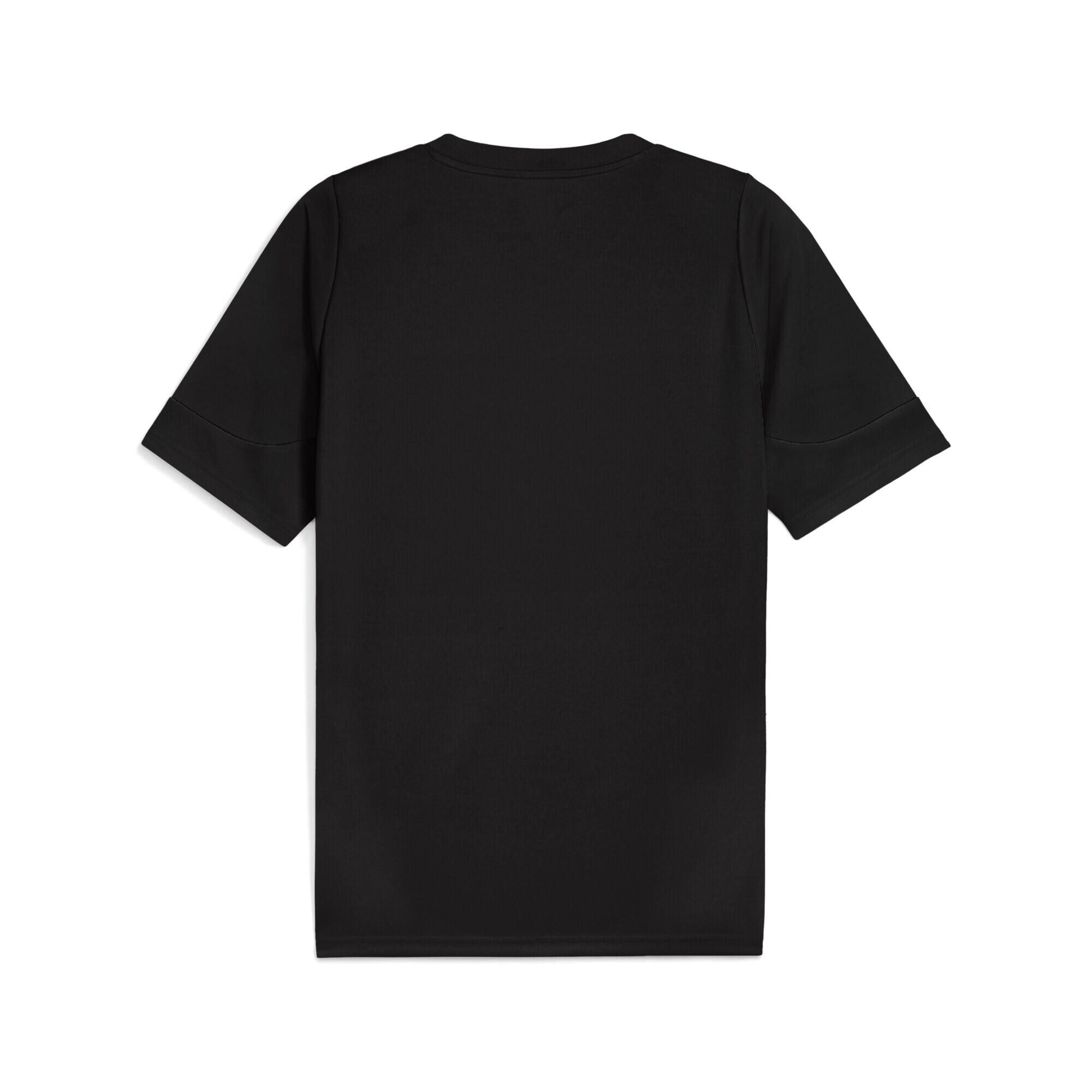 Tricou fotbal bărbați mânecă scurtă Black Silver Metallic, negru PUMA 6/7