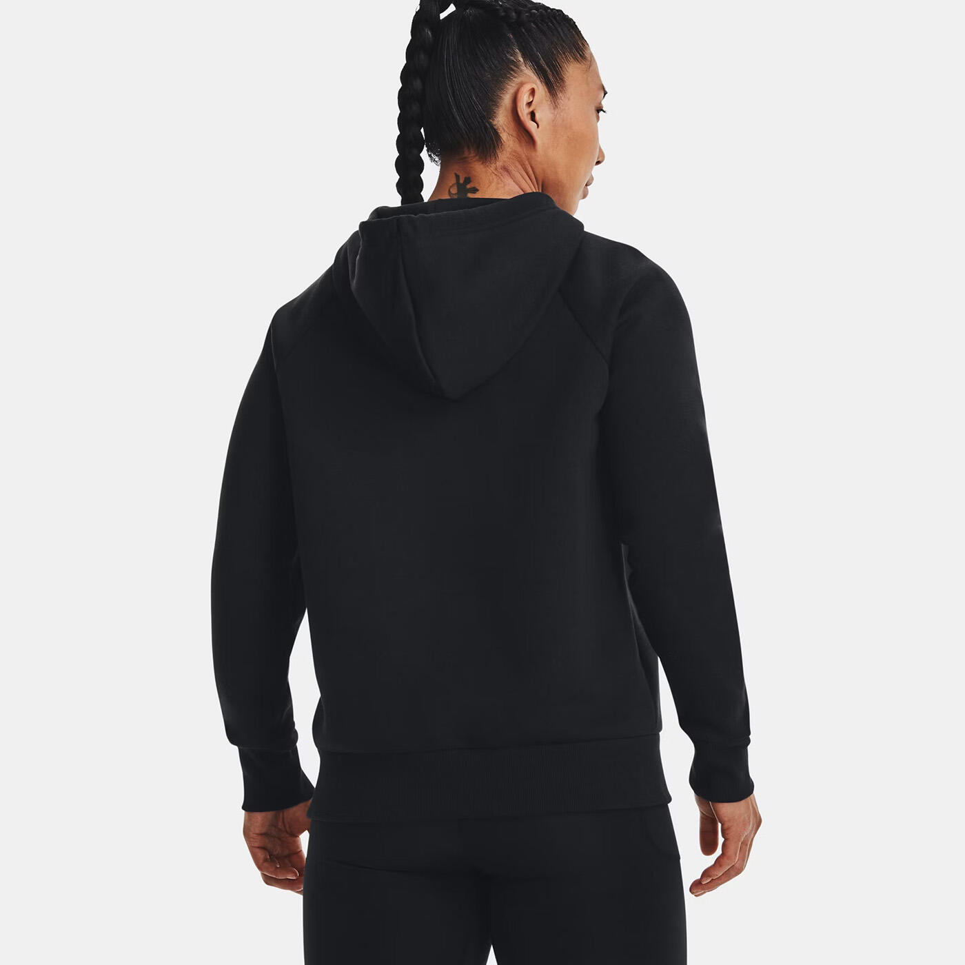 Felpa con cappuccio UA Rival Fleece donna Under Armour nero 2/6