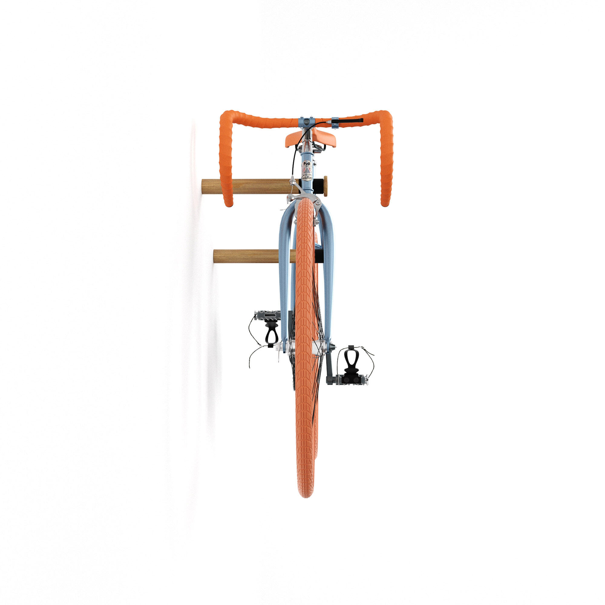 Suporte ajustável de 31 cm para bicicleta com quadro inclinado Inclui parafusos 4/5