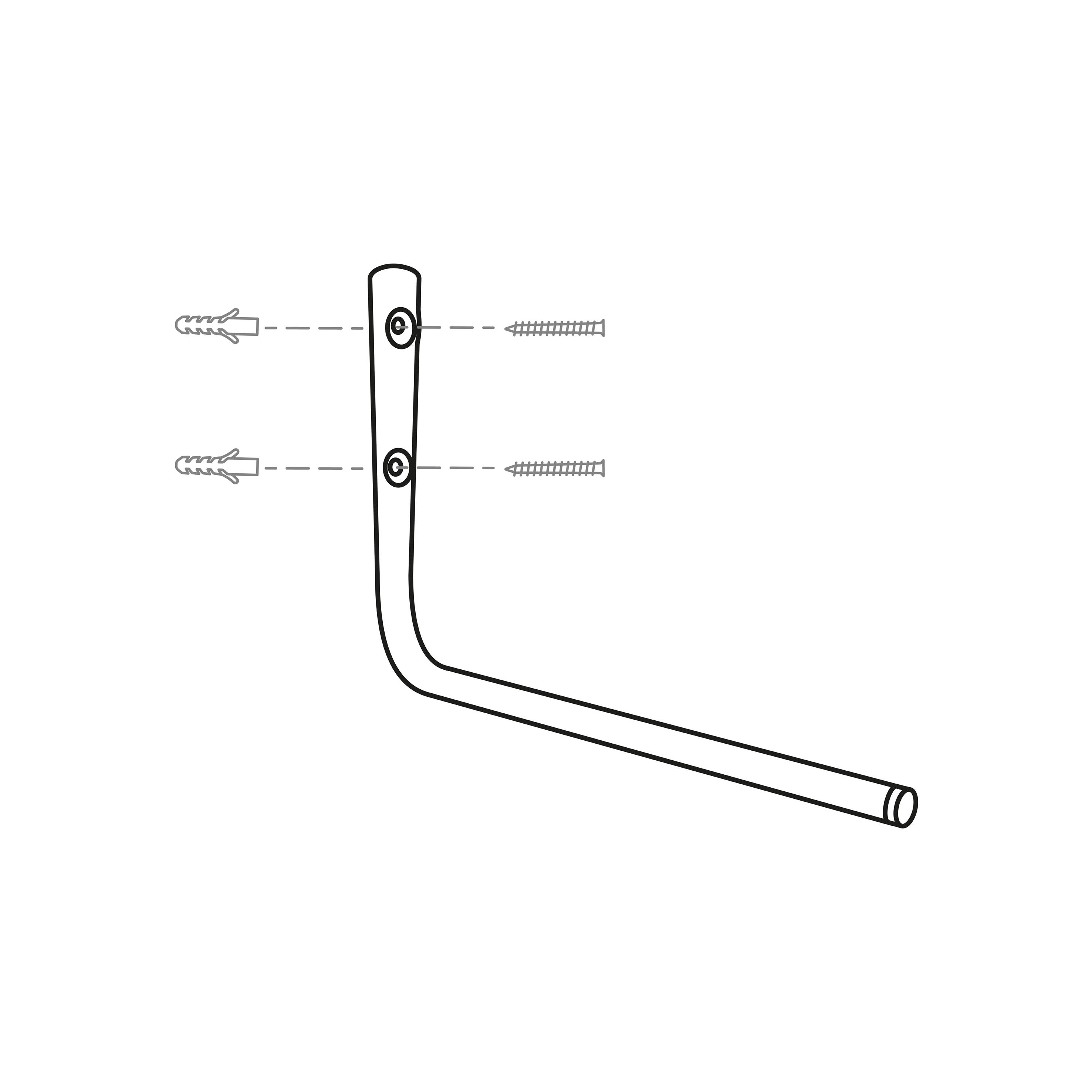 Gancho Multiusos Simple con Antideslizante | Fabricado en Acero | Acabado en 4/5
