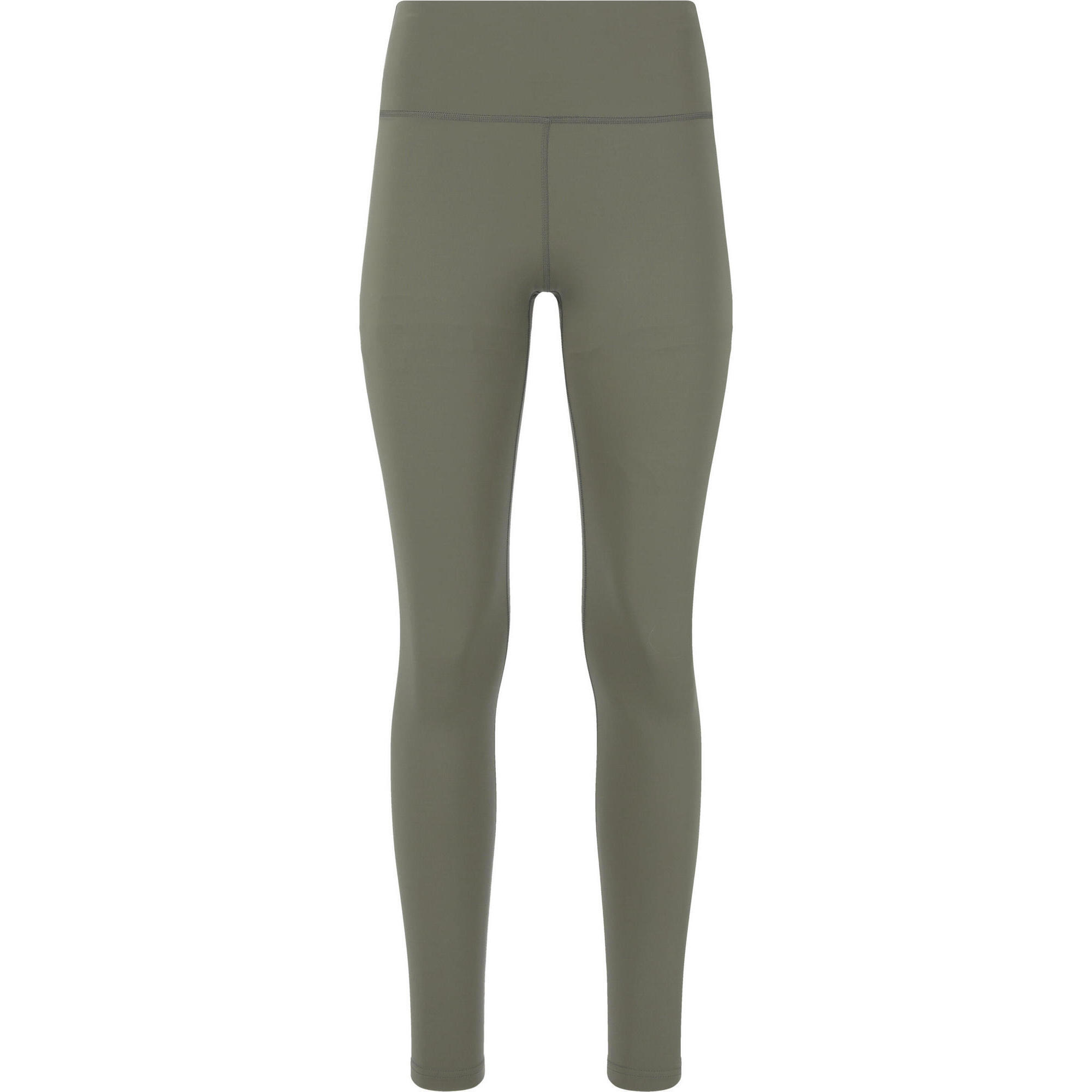 Endurance - Legging Femme Athlecia Franz - Collant De Running - Gris|vert - Decathlon