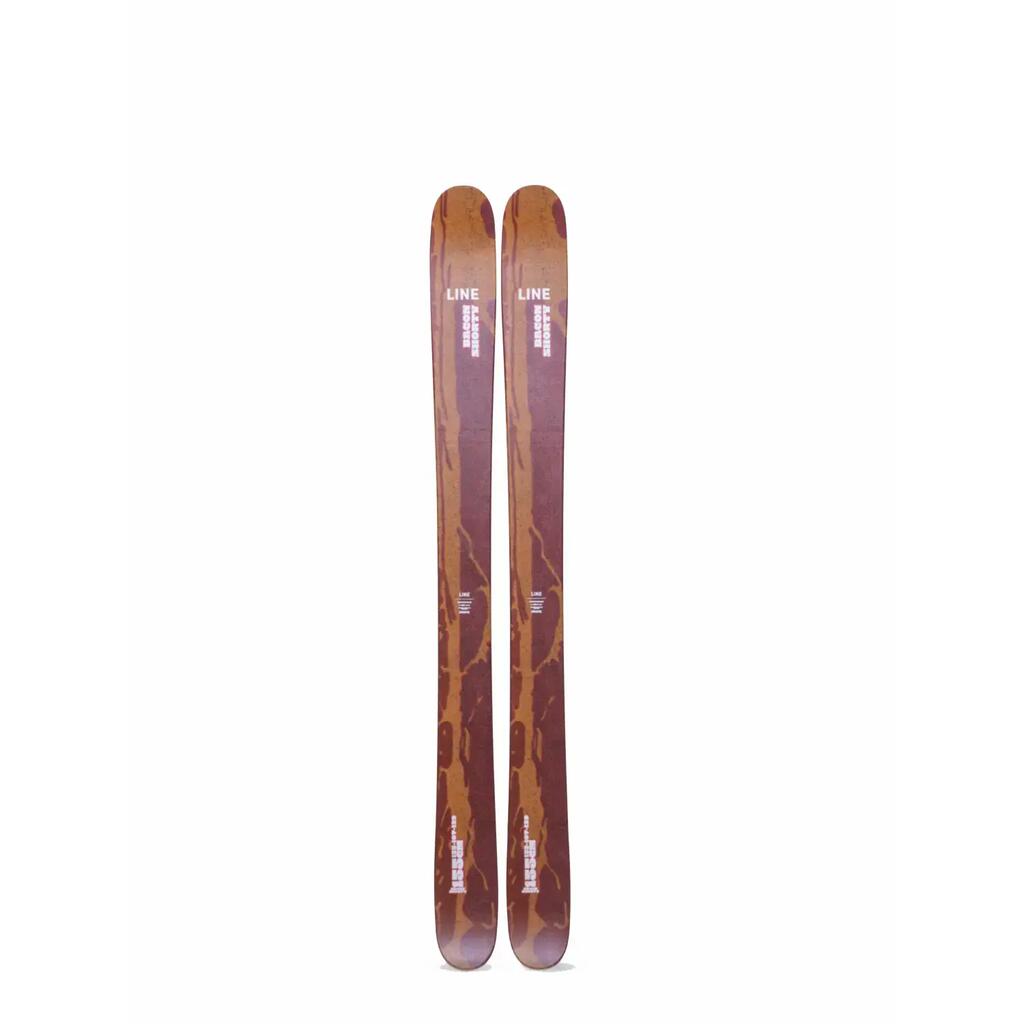 Boy's Line Bacon shorty Beige skis without bindings