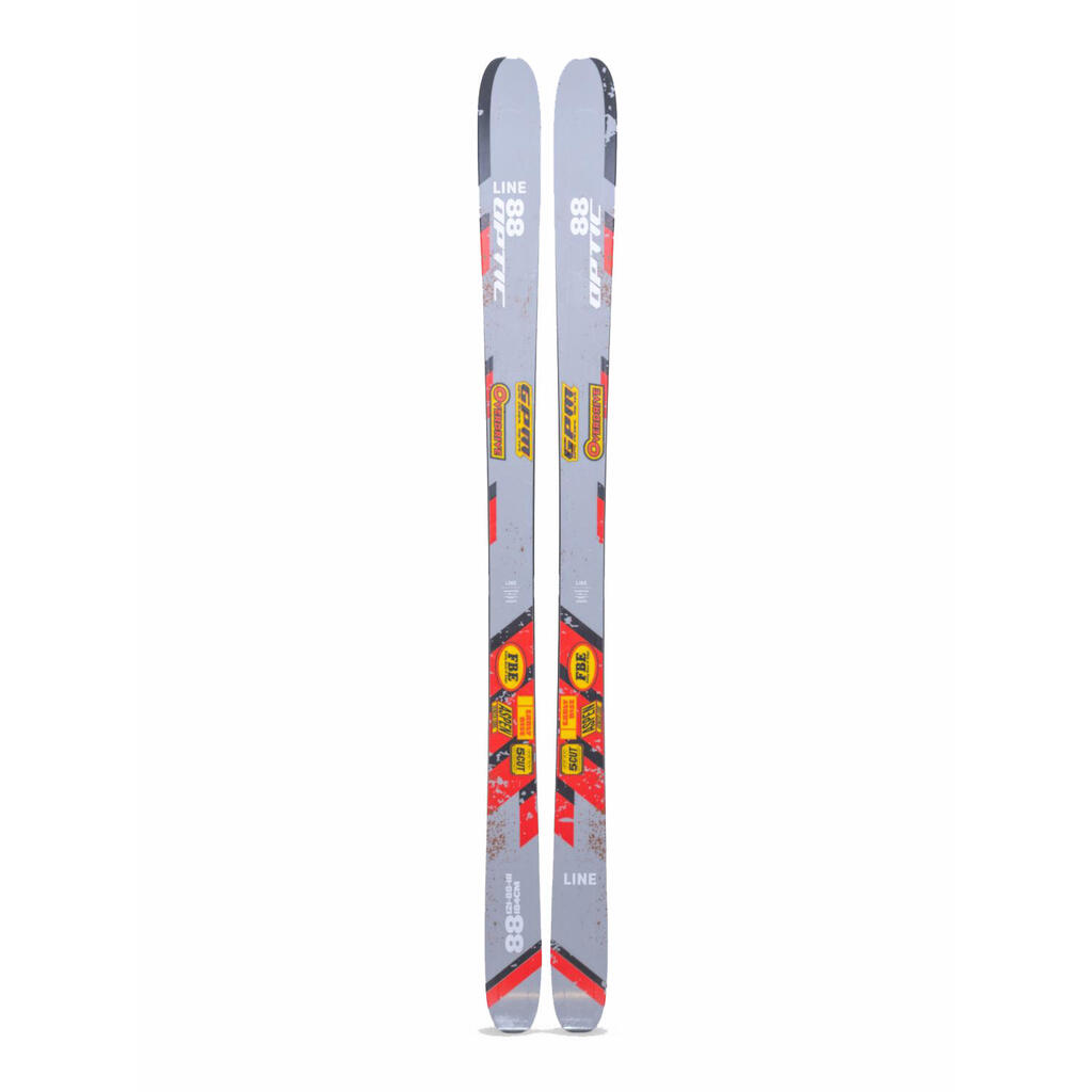 Line Optic 88 Grey Men's Skis without bindings