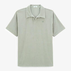 Polo manches courtes éponge Lane gris ardoise