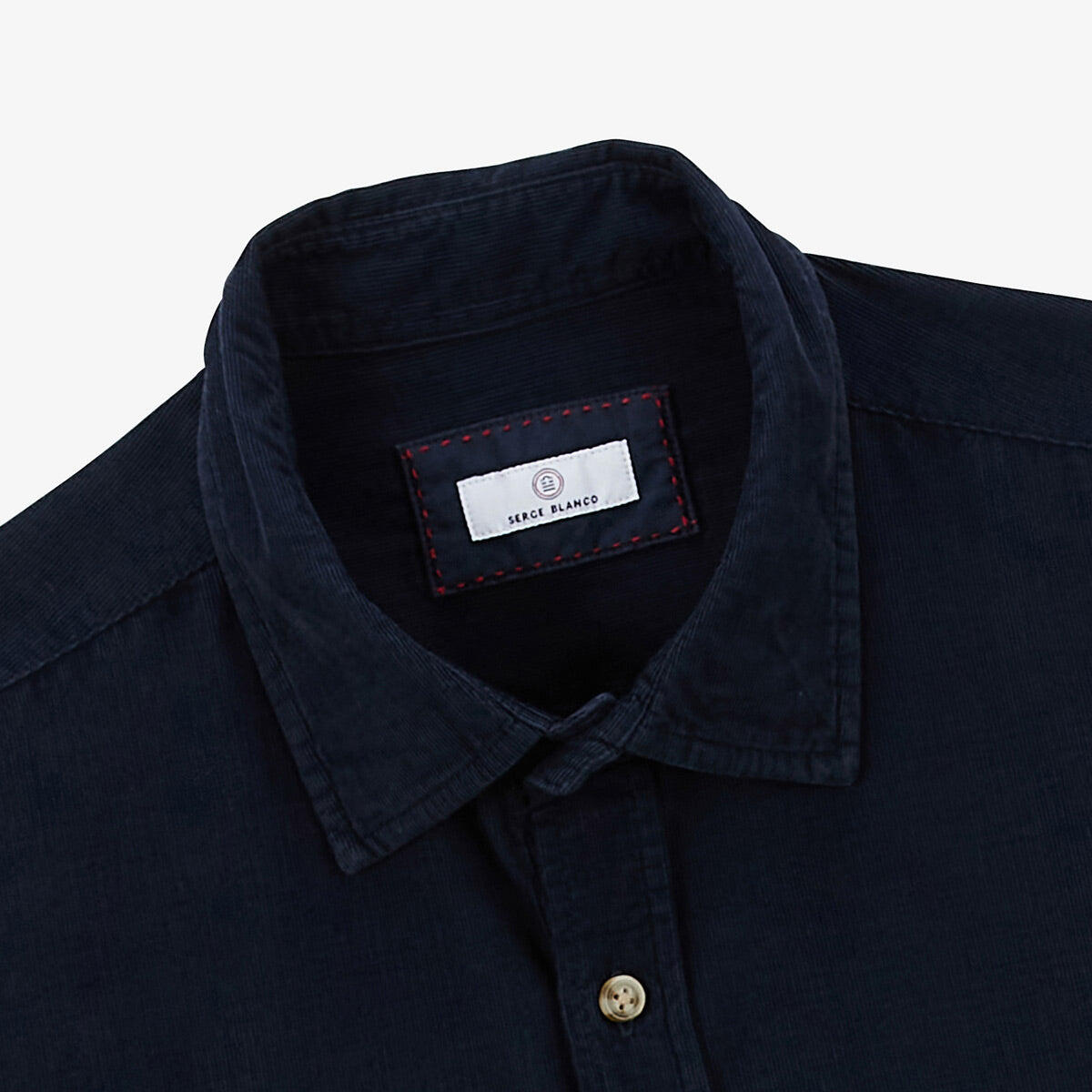 Camicia a maniche lunghe Charles in velluto 4/5