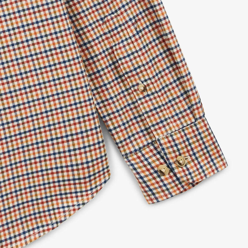 Chemise Homme Serge Blanco à Carreaux Bleus - Taille L - Coton - Occasion Très Bon état