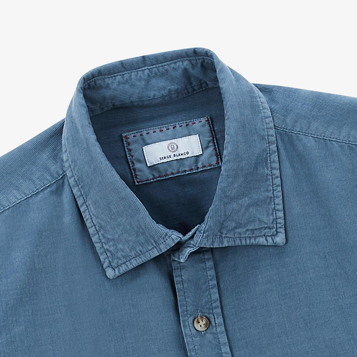 Camicia a maniche lunghe Charles in velluto 4/5