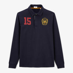Maillot de rugby manches longues en coton bleu dark navy Lio
