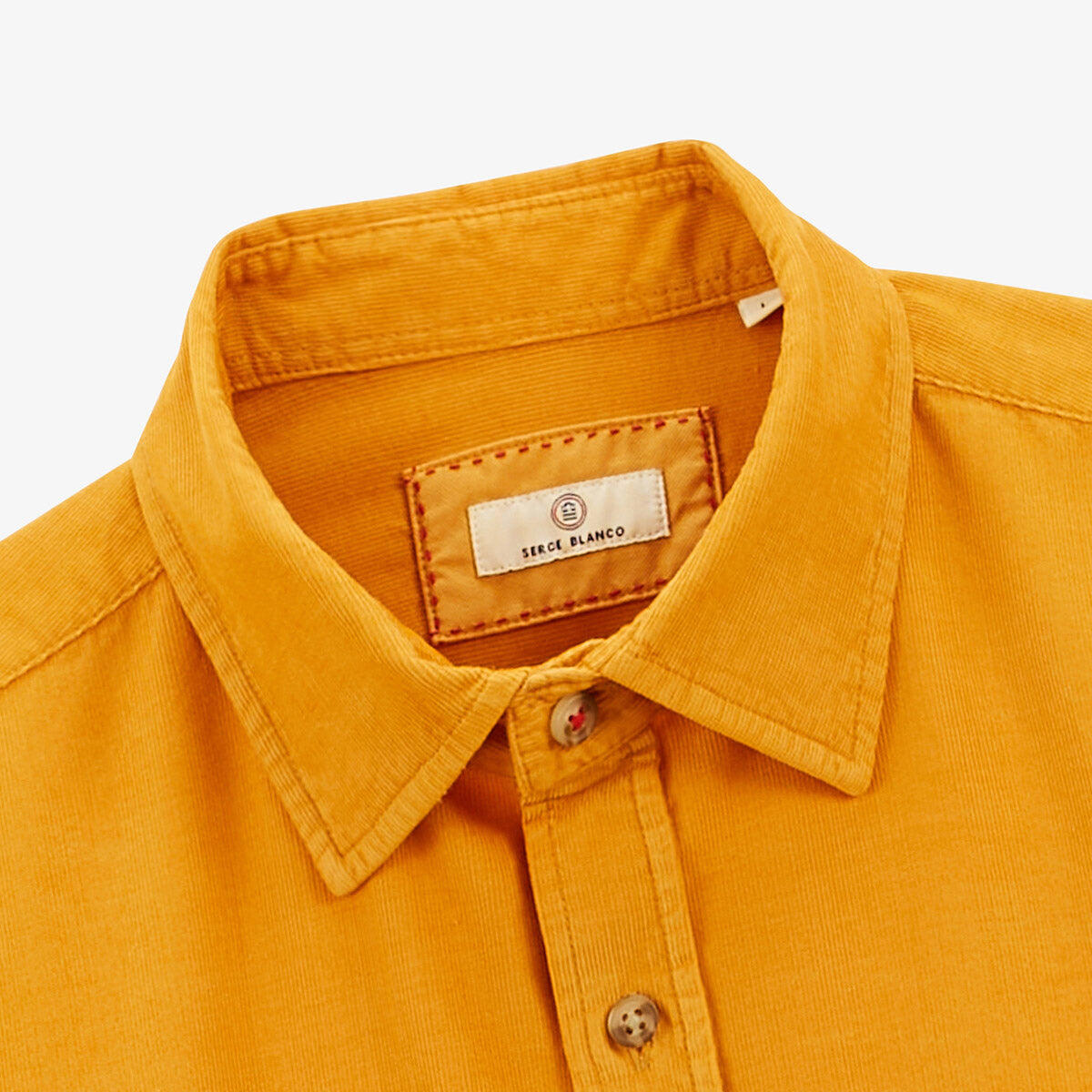 Camicia a maniche lunghe Charles in velluto 4/5