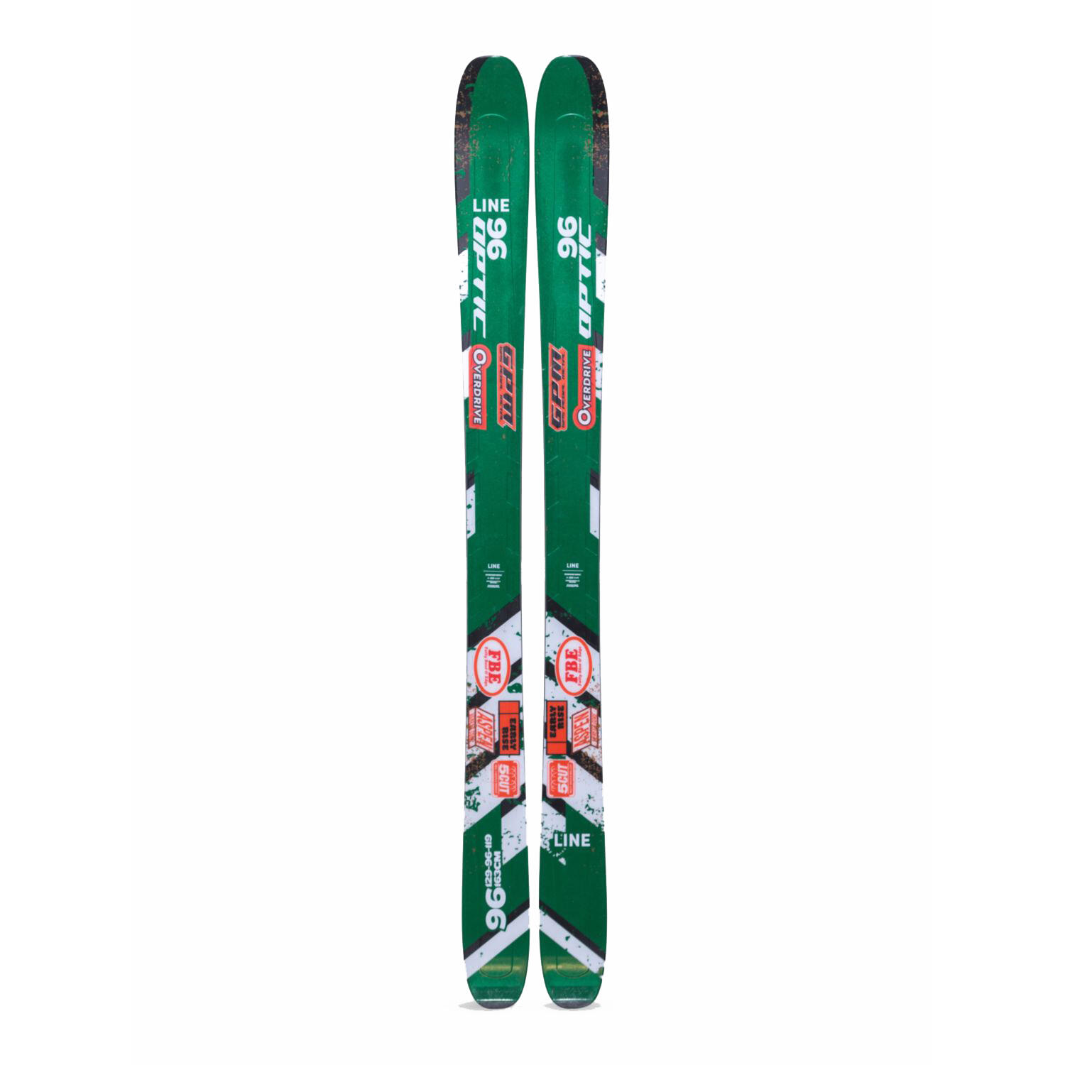 Line - Skis Sans Fixations Line Optic 96 Homme - Skis - Vert - 156 Cm - Decathlon
