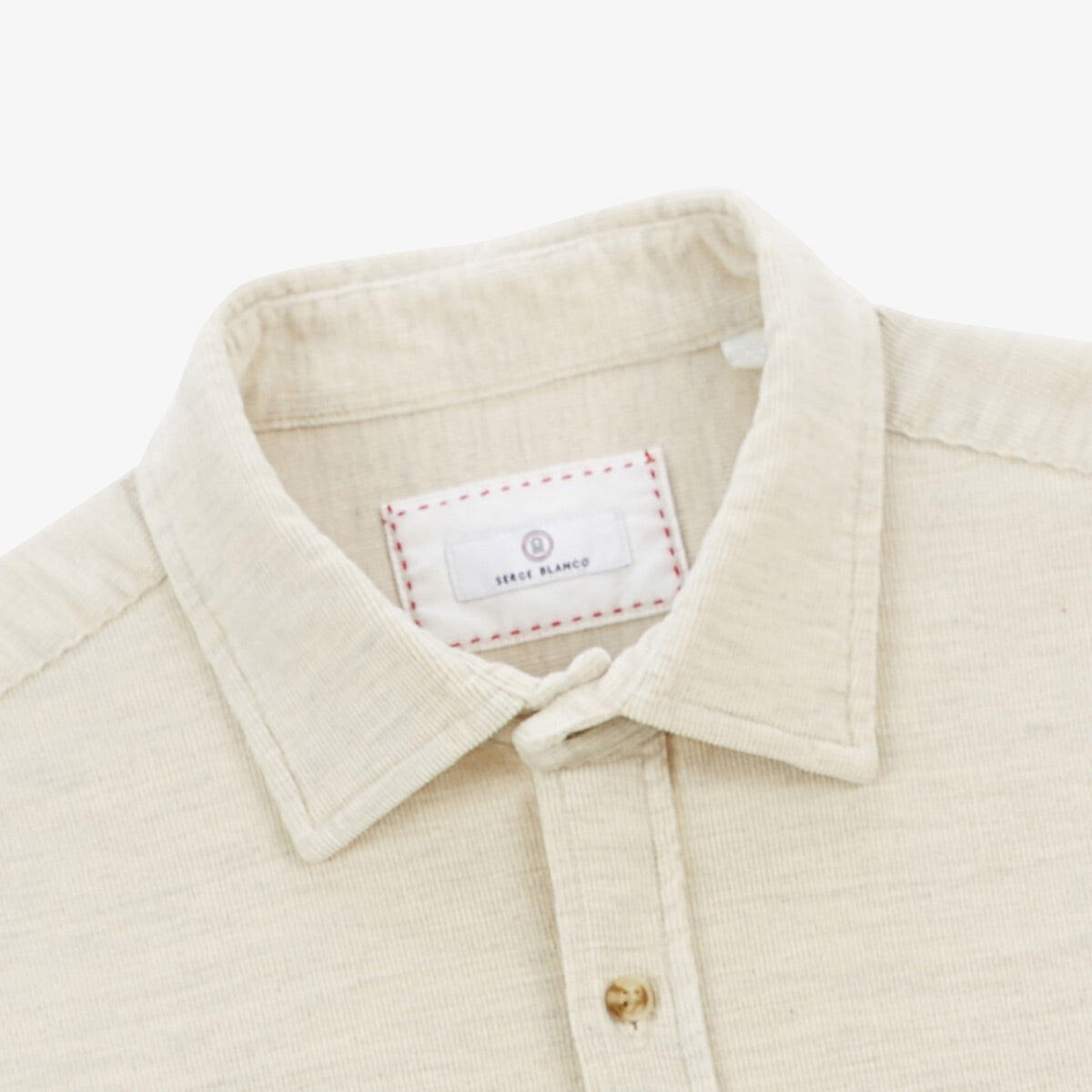 Camicia a maniche lunghe Charles in velluto 4/5