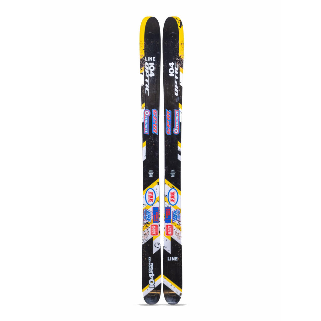 Line Optic 104 Black Men's Skis without bindings