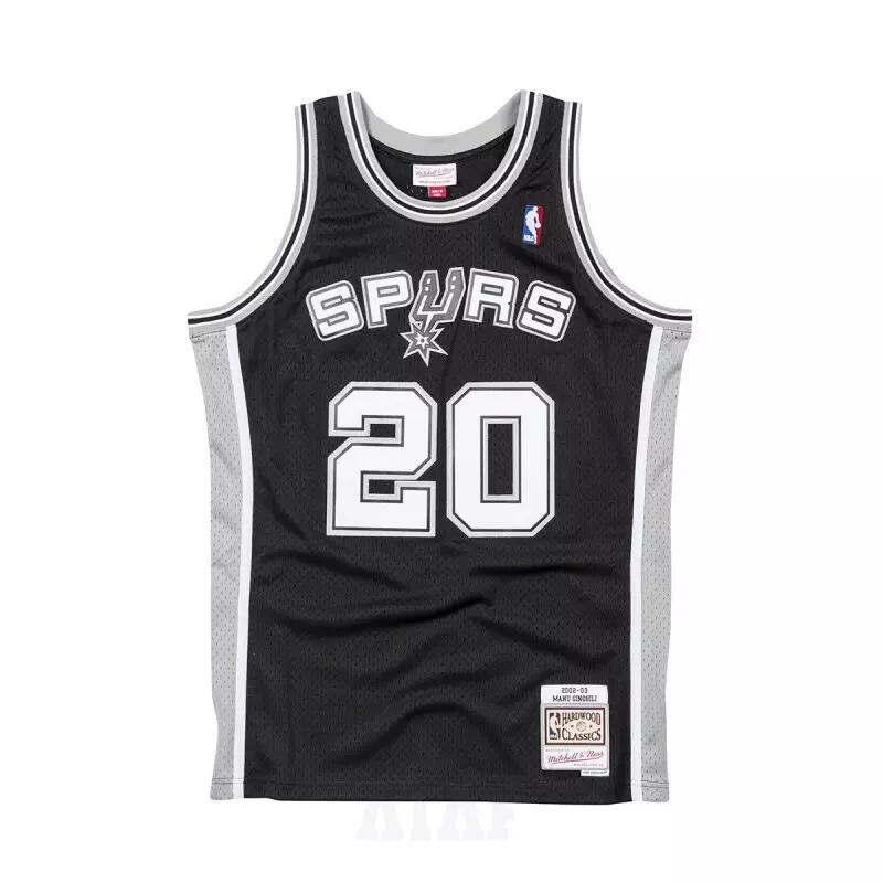 Maillot NBA Manu Ginobili San Antonio Spurs 2002-03 Mitchell & ness Hardwood Cla 1/2