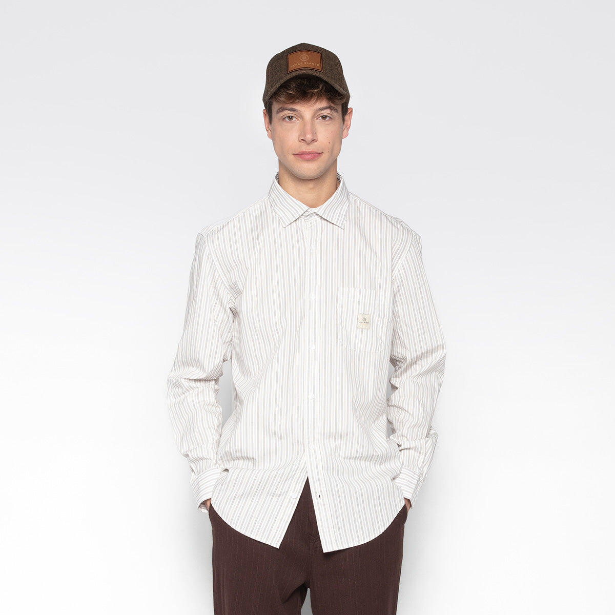 Camicia Charles a maniche lunghe a righe 2/5