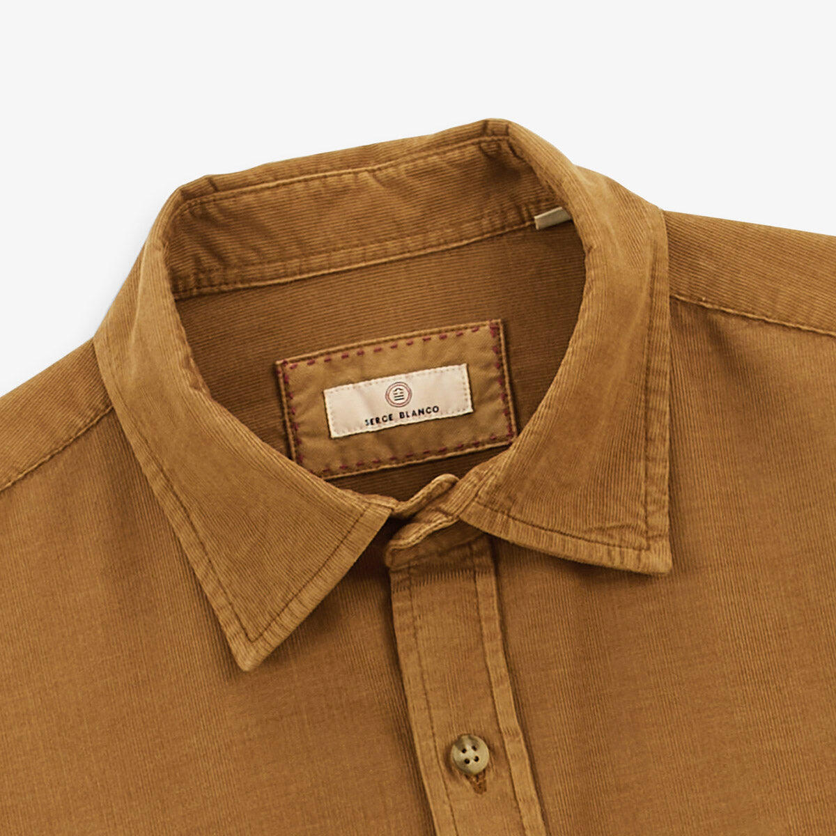Camicia a maniche lunghe Charles in velluto 4/5