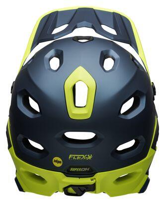 Bell Super DH Mips Helmet with Removable Chinstrap Blue Yellow 2021 5/5