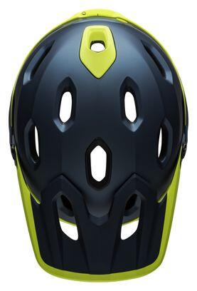 Bell Super DH Mips Helmet with Removable Chinstrap Blue Yellow 2021 4/5
