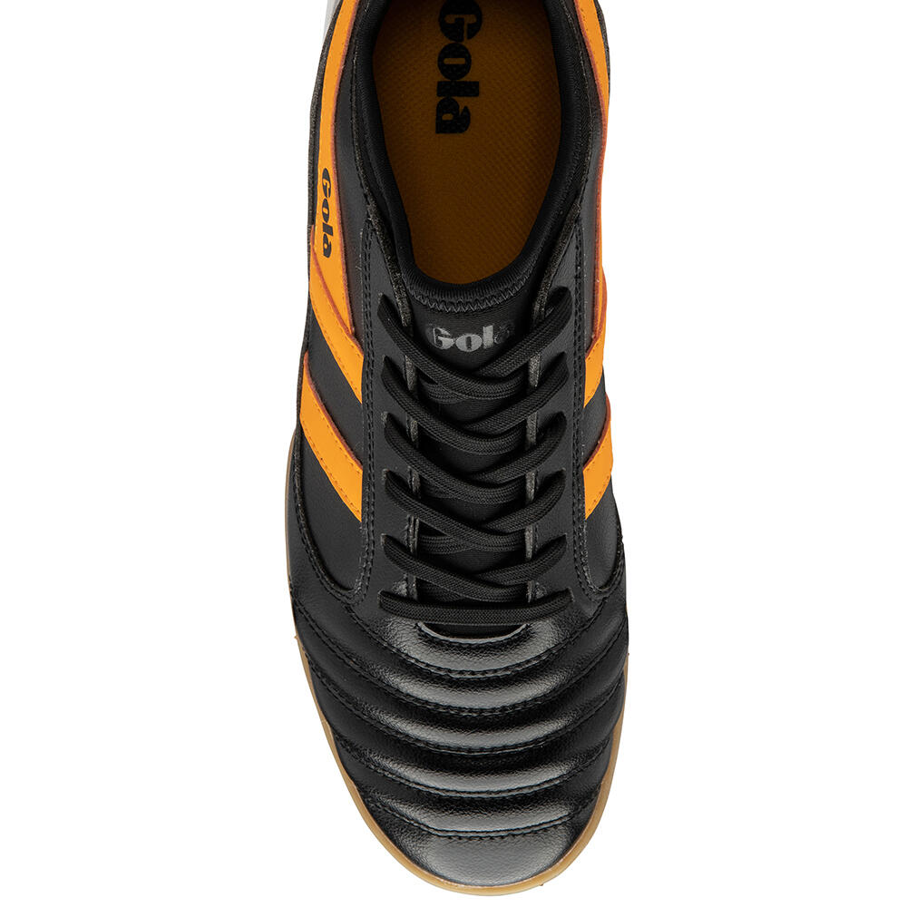 Chaussures de football Microfibre Noires/Soleil Ceptor TX pour Hommes 5/6