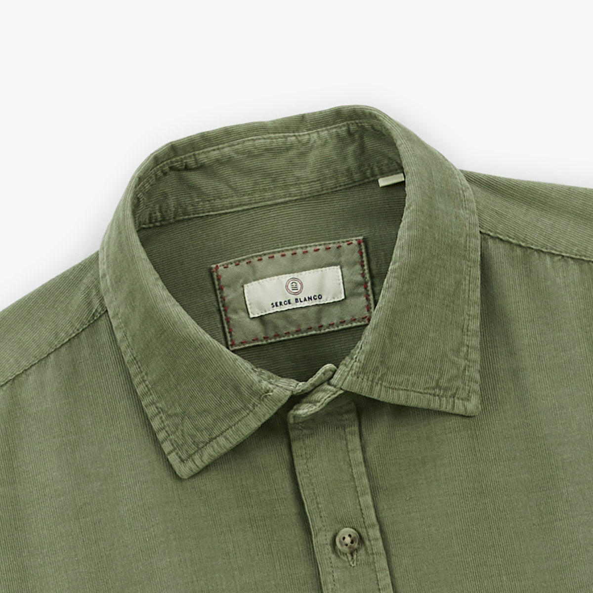 Camicia a maniche lunghe Charles in velluto 4/5