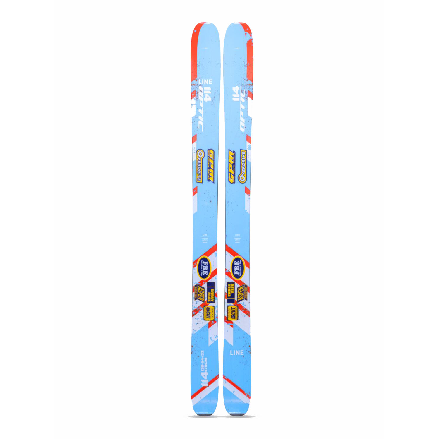 Line - Skis Sans Fixations Line Optic 114 Homme - Skis - Bleu - 192 Cm - Decathlon