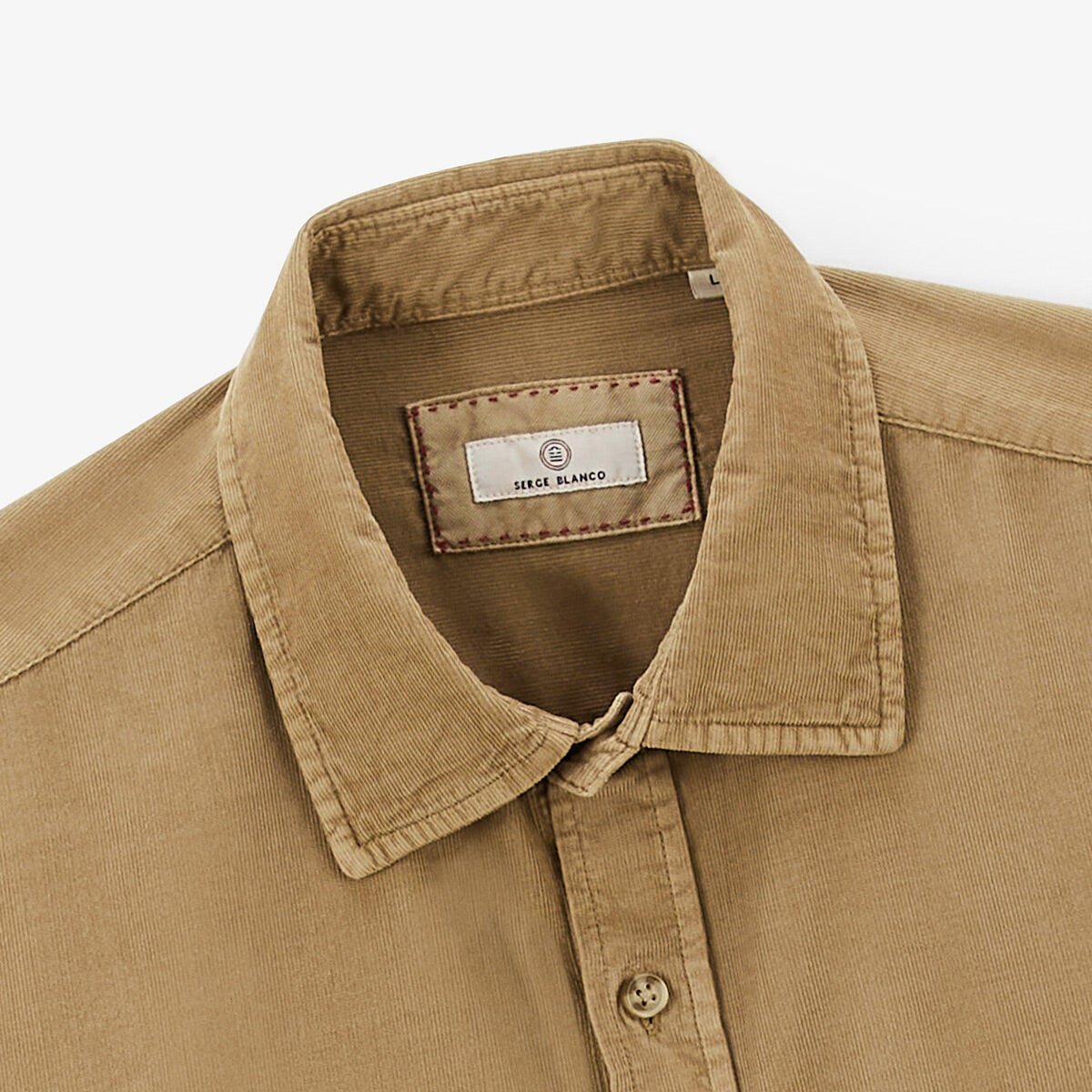 Camicia a maniche lunghe Charles in velluto 4/5