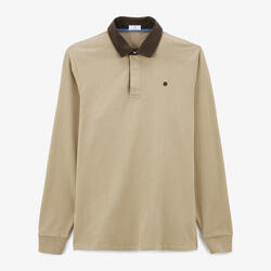 Maillot de rugby manches longues beige Lupin