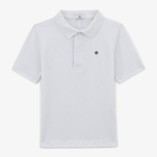 Polo garçon Lucas maille piquéee blanc