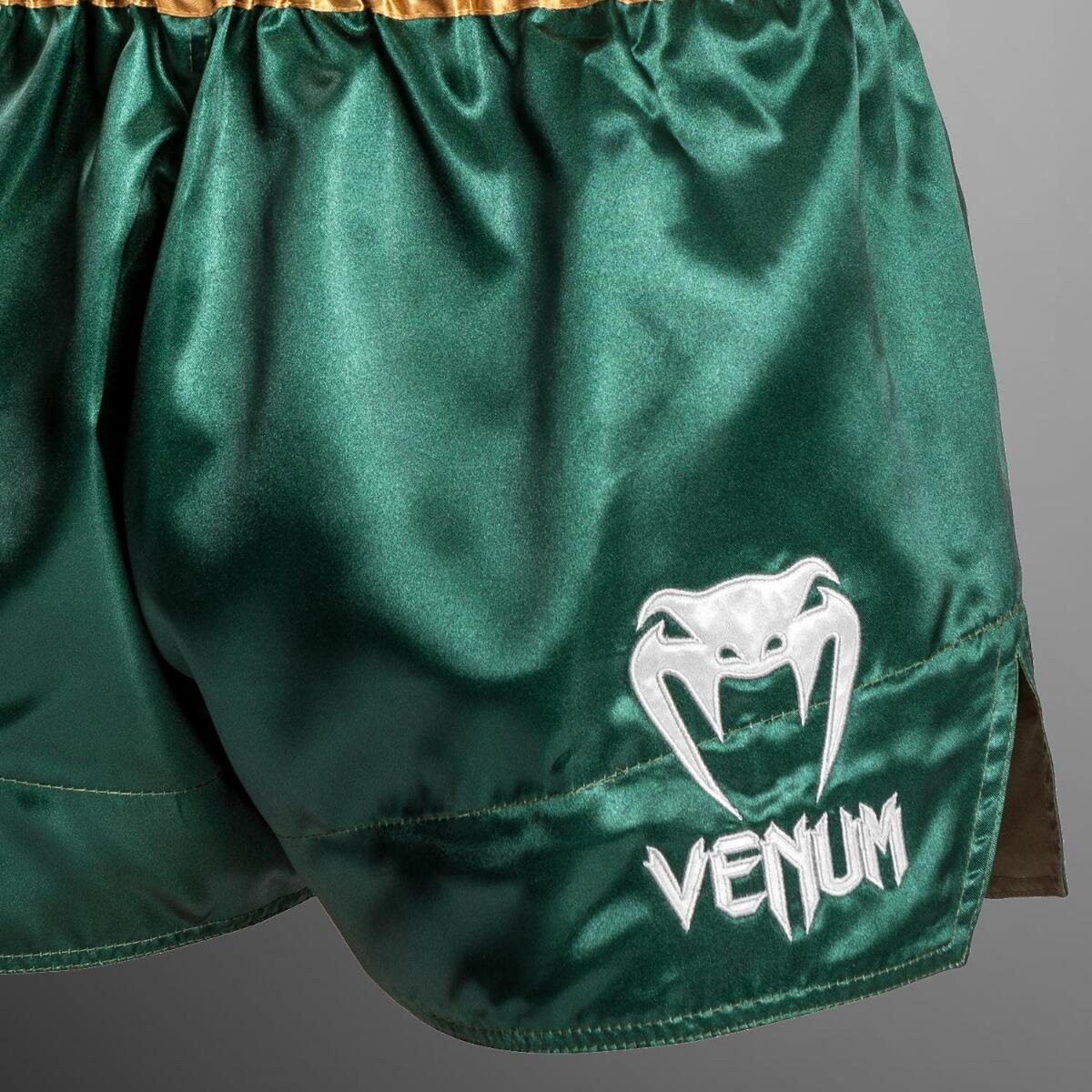 Venum Classic Muay Thai Shorts Green/Gold XXL 5/6